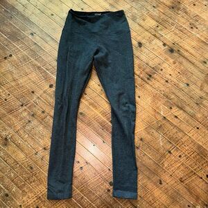 Lysse gray patchwork shapewear high rise L workout leggings